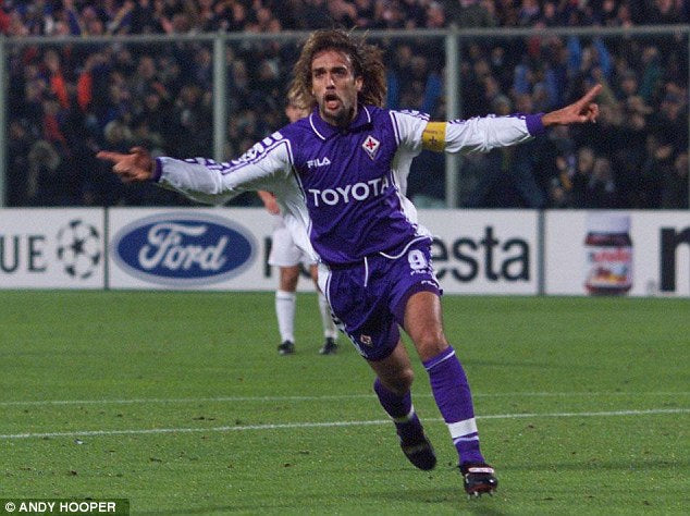 FIORENTINA 1999/00 HOME X BATISTUTA